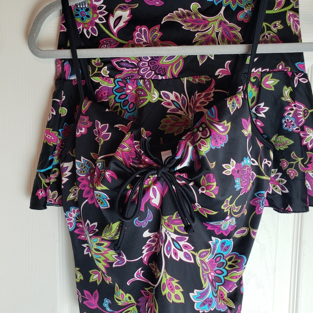 VICTORIA'S SECRET paisley tankini and swim skirt
